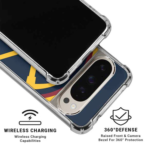 NBA Denver Nuggets Large Logo Pixel 9/9 Pro Clear Case